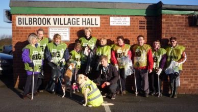 Our first ever litter pick in January 2012