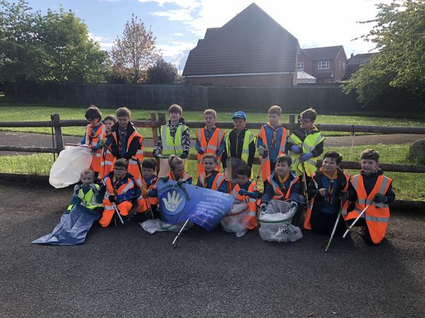 Young Volunteers from Bilbrook Codsall Beavers 2023