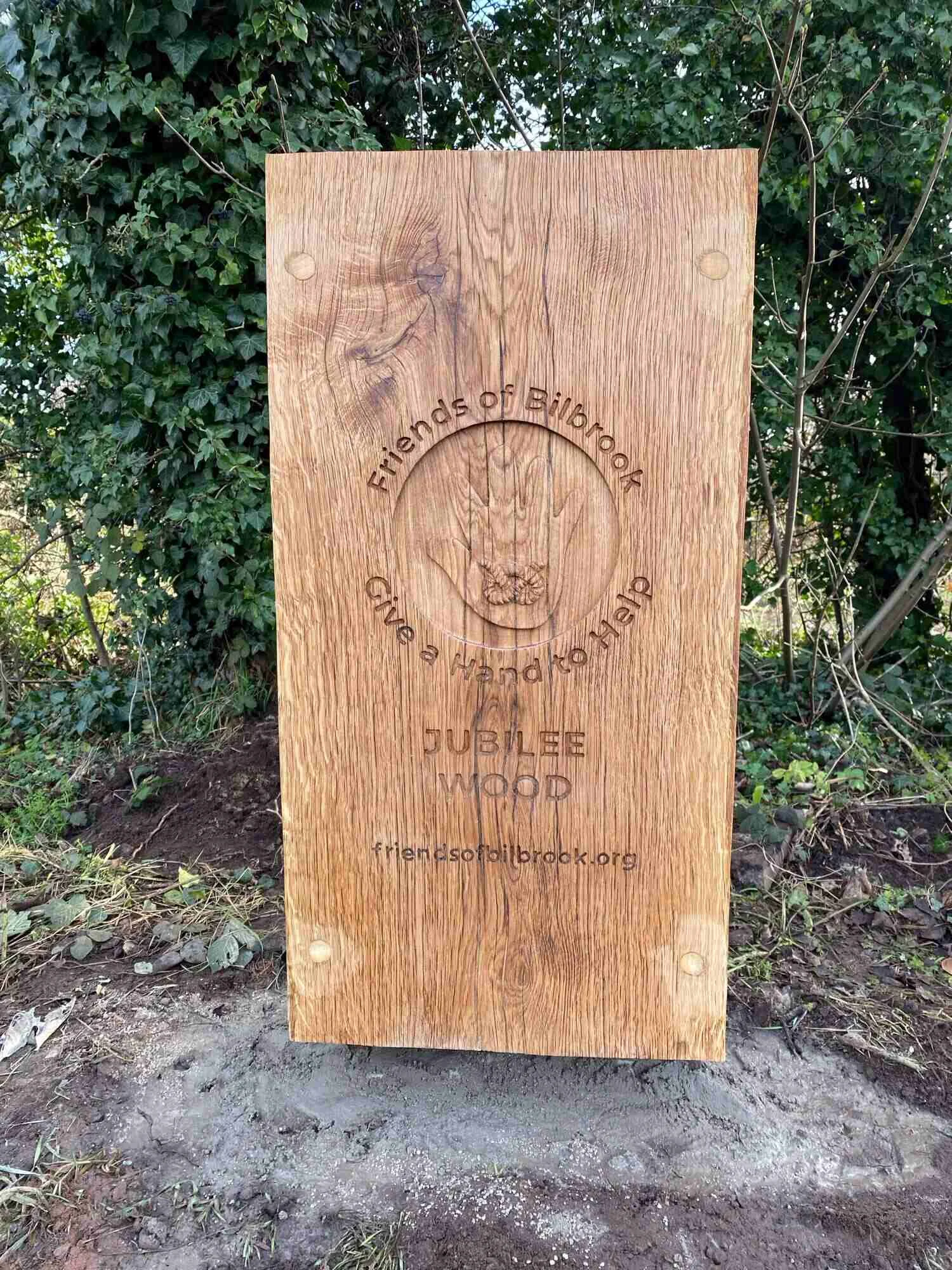 20260121 New Sign At Jubilee Wood